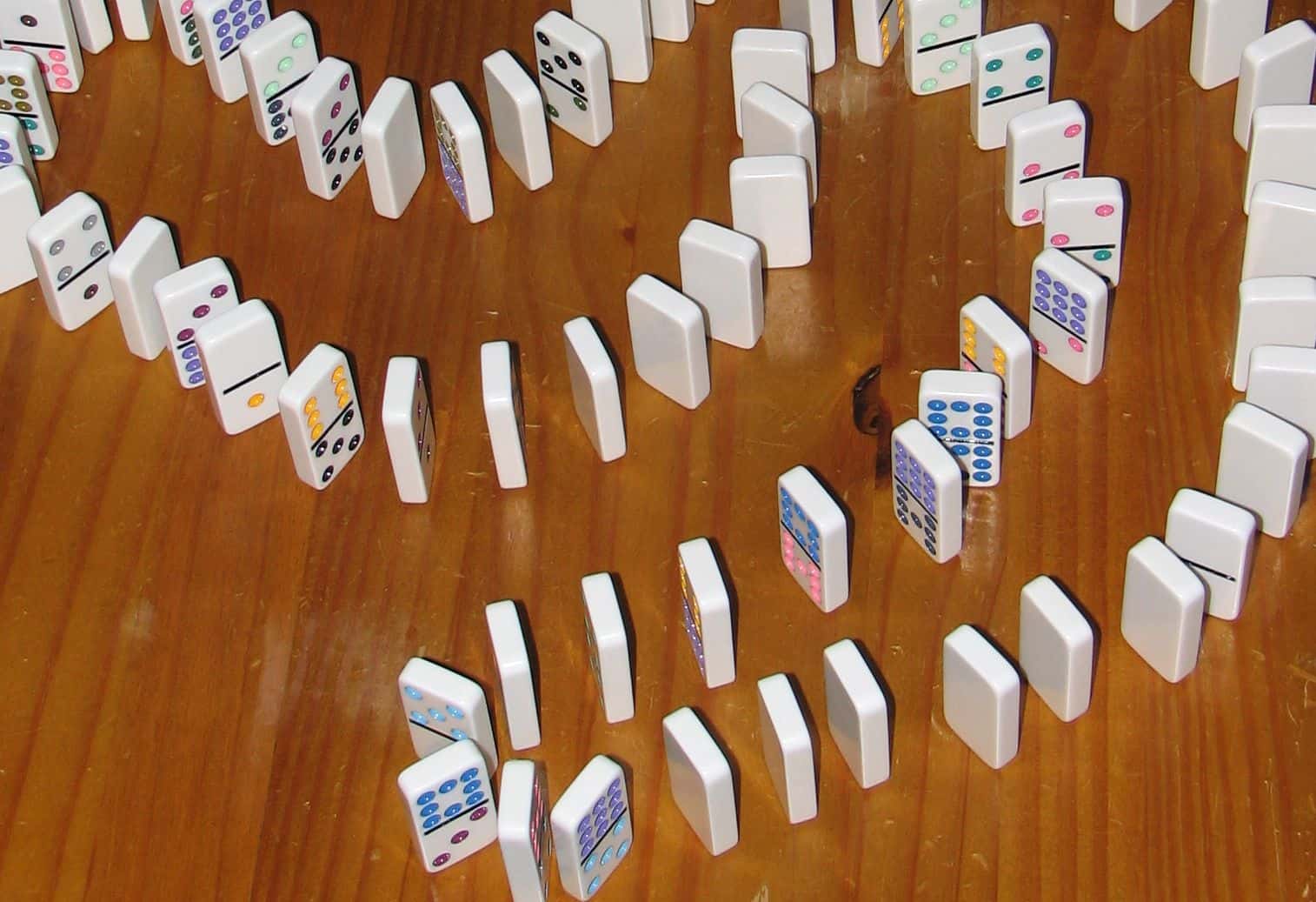 stack of dominoes