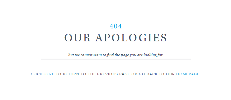 Warby Parker 404 page
