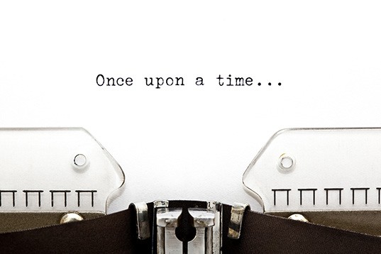 Once upon a time... written on an old typewriter