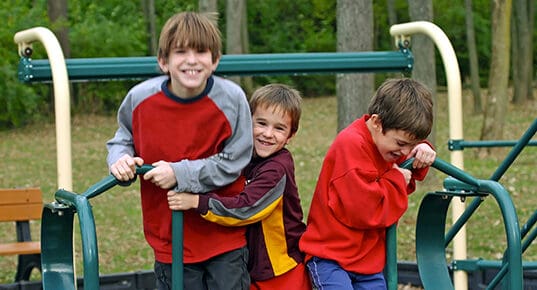 boys at the playground