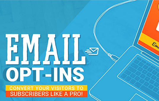 Email Opt-Ins. Convert your visitors to subscribers like a pro!