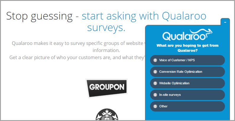 qualaroo survey 