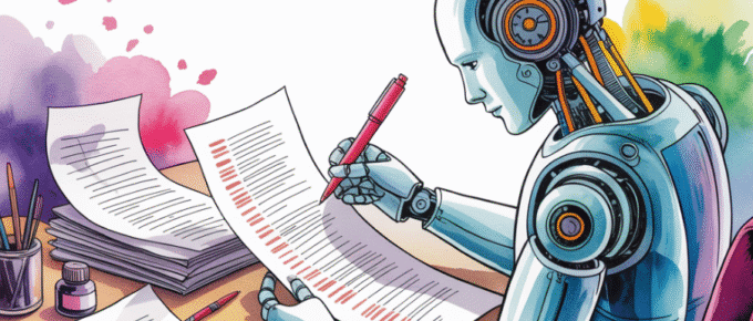 Robot editing long-form content - grammarly