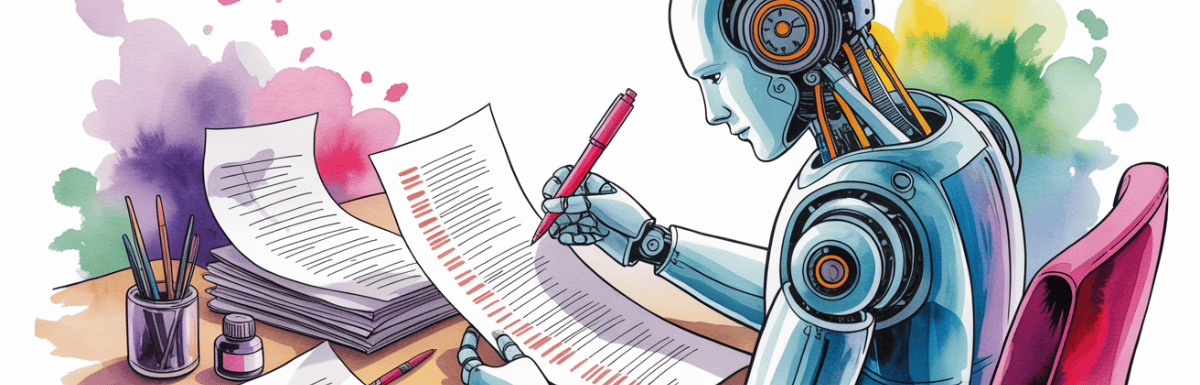 Robot editing long-form content - grammarly