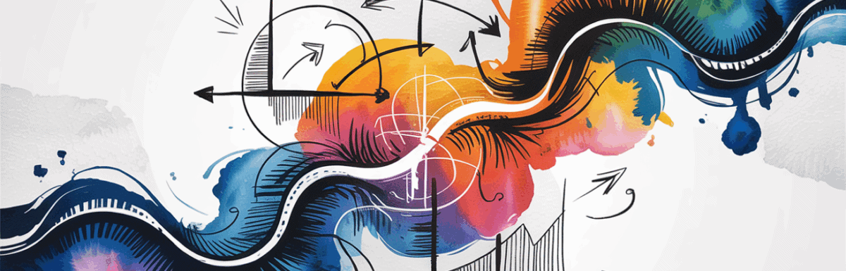 watercolor and ink illustration of a value position