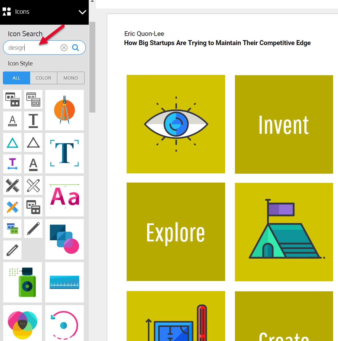 finding icons for your infographic