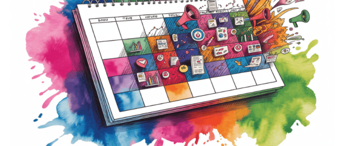 concept of a marketing calendar