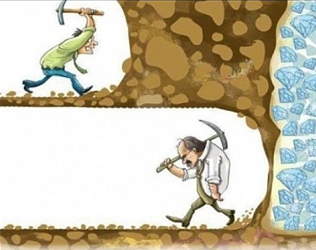 how most people see the journey to success