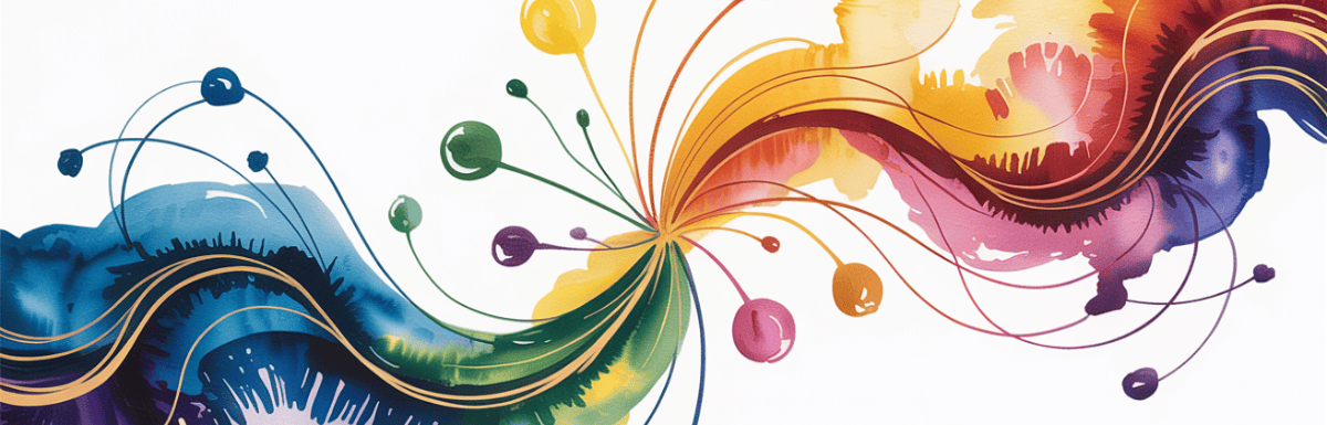 bold colorful ink and watercolor that illustrates the concept of reputation