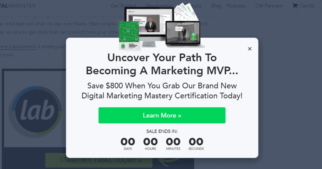 Digital Marketer MVP product offer