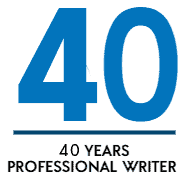 40 years professional writer