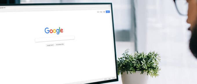 A person doing a Google search