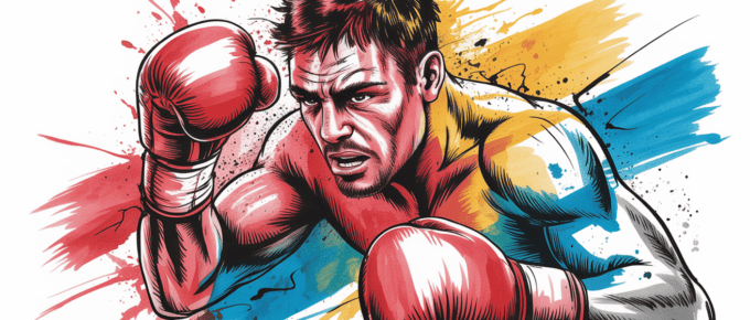 bold colorful ink and watercolor that illustrates the concept of scrappiness