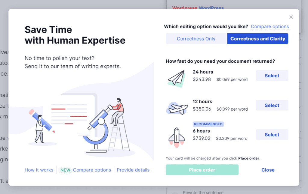 grammarly editing services