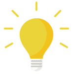 lightbulb, representing ideation and discovery
