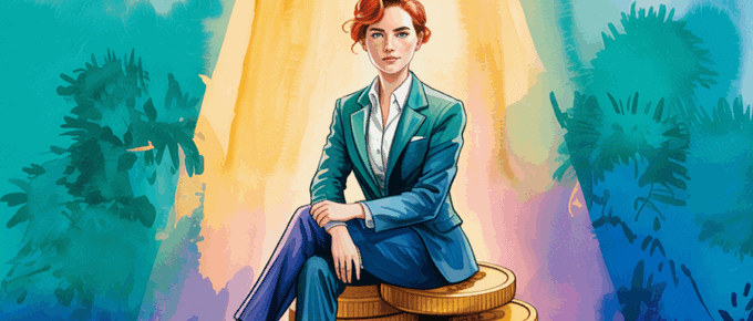validate offers, illustrated by a founder sitting on a pile of money