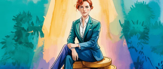 validate offers, illustrated by a founder sitting on a pile of money