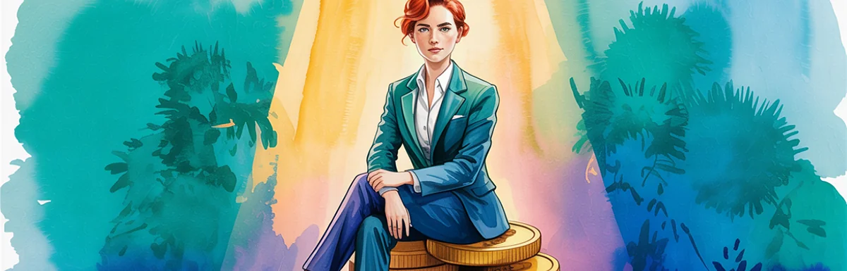 validate offers, illustrated by a founder sitting on a pile of money